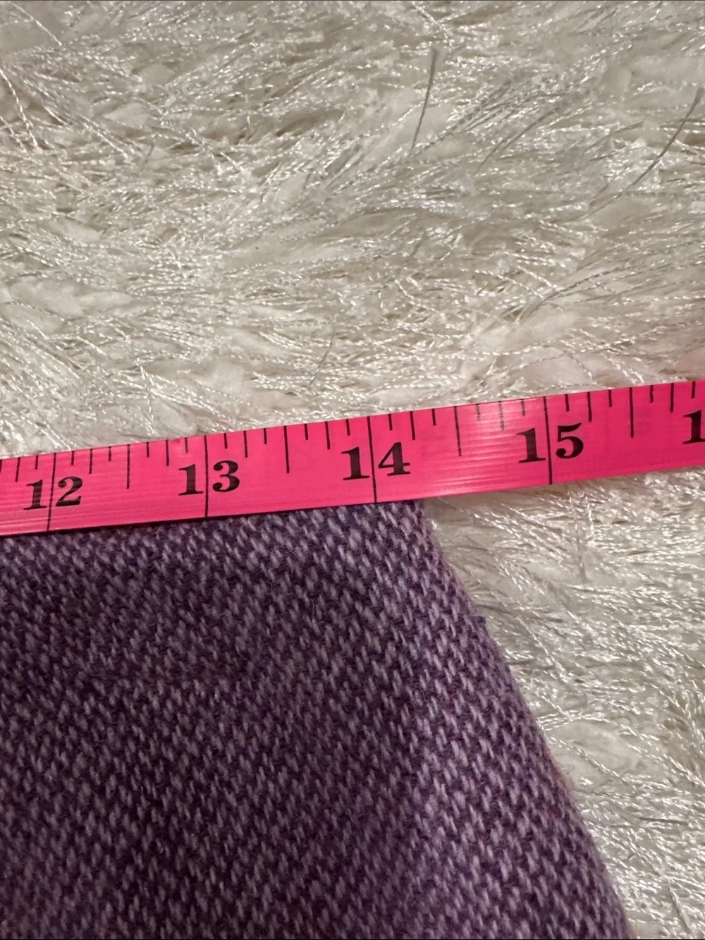 Women's Lavender Textured A-Line Wool Blend Skirt